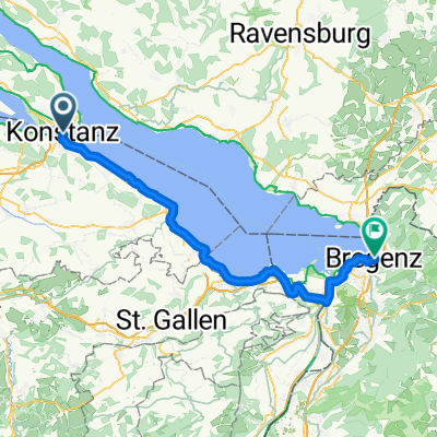 Konzilstraße, Konstanz nach Belruptstraße, Bregenz