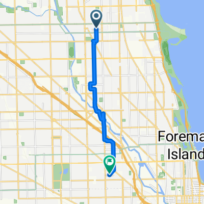 W Leland Ave, Chicago to N Wolcott Ave, Chicago