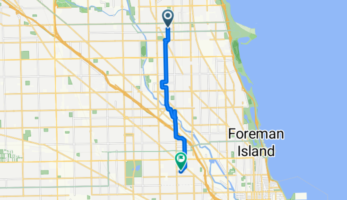 W Leland Ave, Chicago to N Wolcott Ave, Chicago