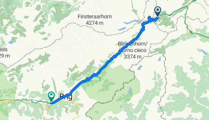 Furkastrasse, Realp nach Ritystrasse, Brigerbad