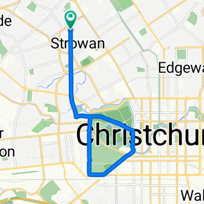 St James Ave, Christchurch to St James Ave, Christchurch