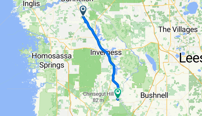 Withlacoochee State Trail, Citrus Springs to Lake Lindsey Rd, Brooksville