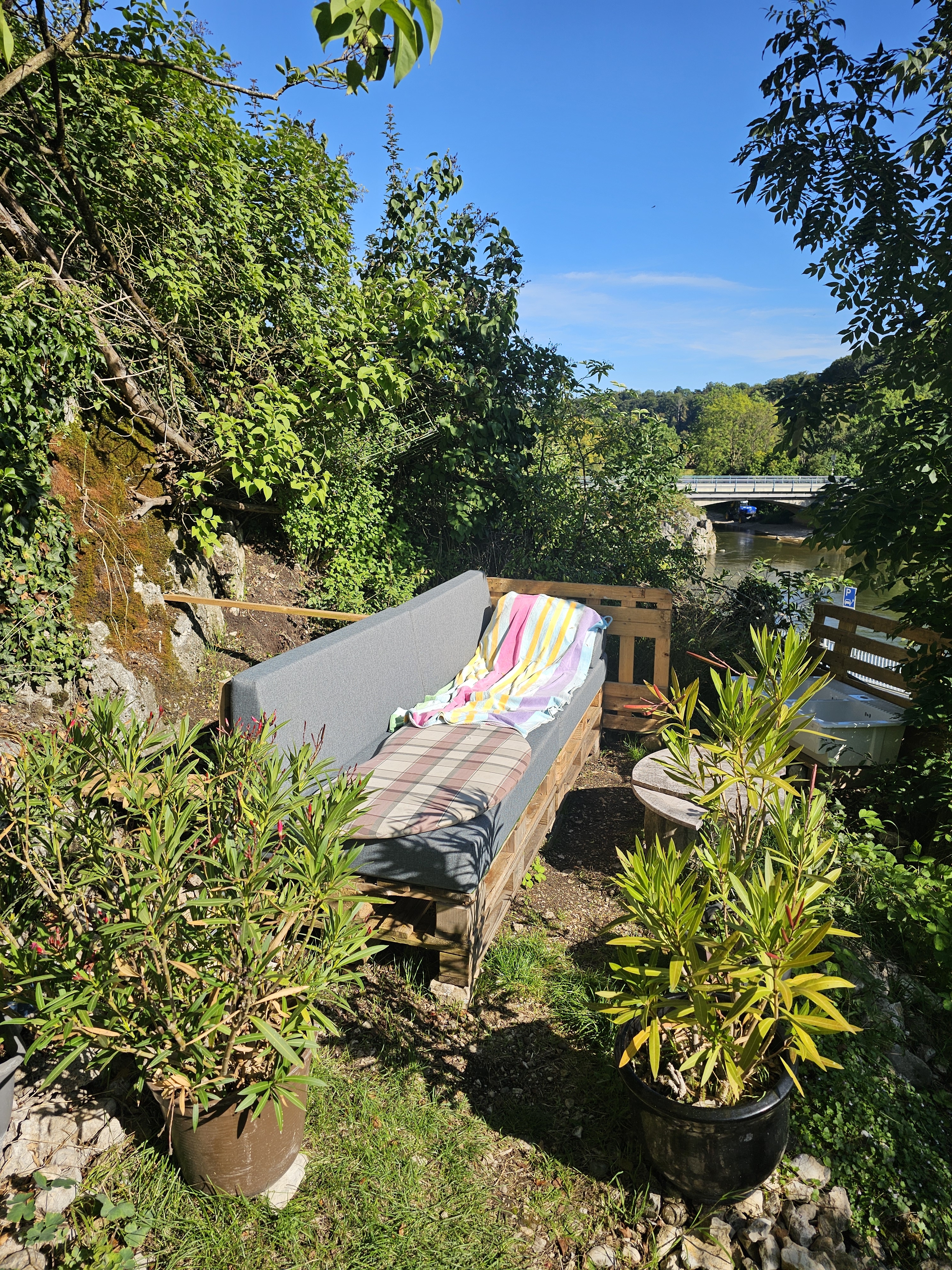 Gartenauflösung mit Oleander