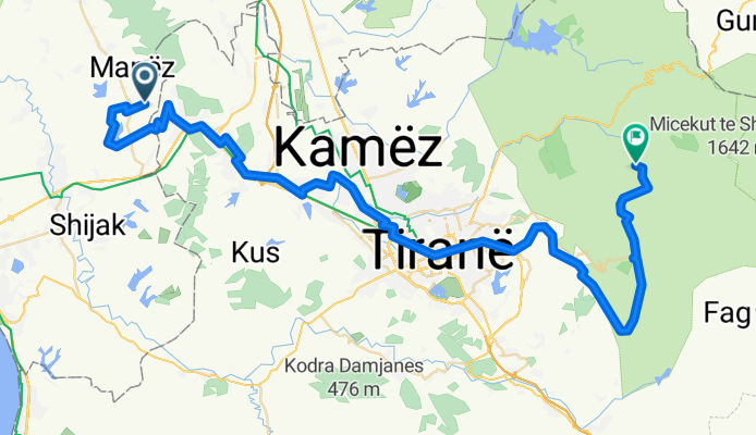 From Durrës to Tirana