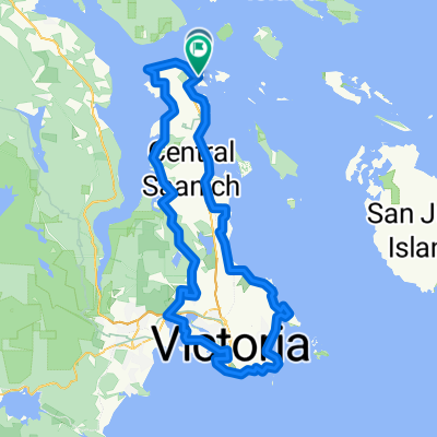 Southern Gulf Islands to Patricia Bay Hwy, North Saanich