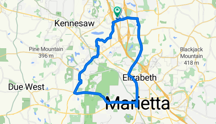 Noonday to Bells Ferry to Burnt Hickory