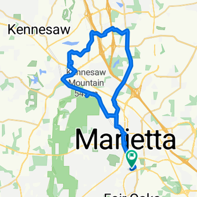 Noonday to Belles Ferry to M2R back to Noonday