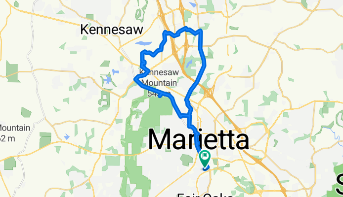 Noonday to Belles Ferry to M2R back to Noonday