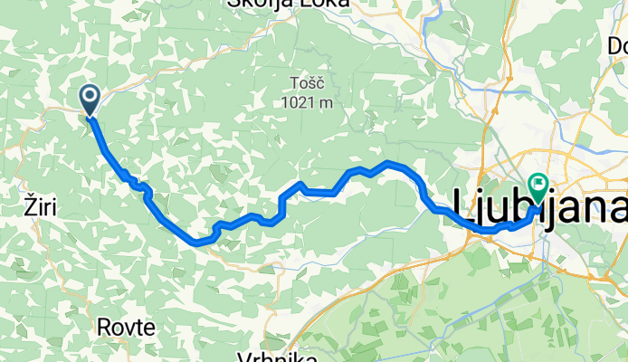 Gorenja Vas - Ljubljana