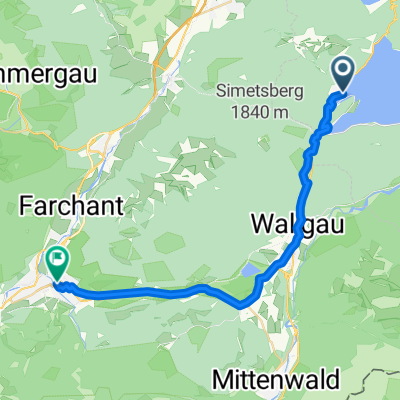 Seestraße, Kochel a.See nach Bahnhofstraße, Garmisch-Partenkirchen