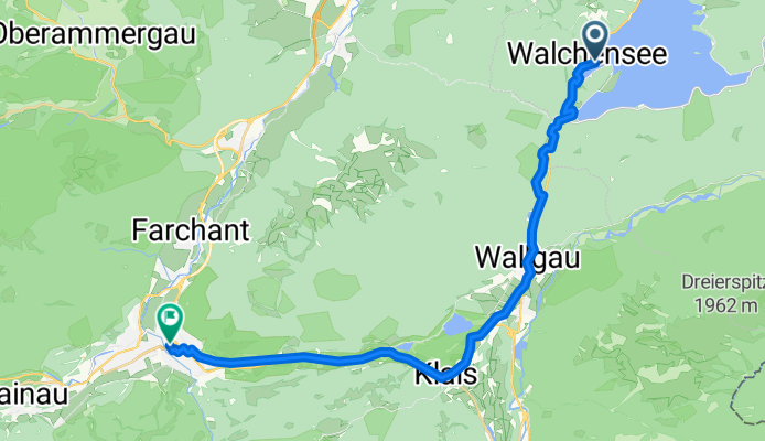 Seestraße, Kochel a.See nach Bahnhofstraße, Garmisch-Partenkirchen