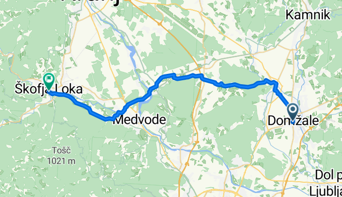 Route to Skofja Loka Castle & Museum