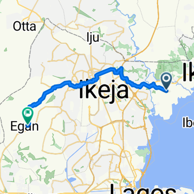 Route from Lagos