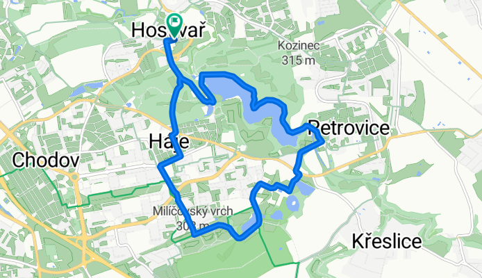 Mezi potoky, Praha 15 do Mezi potoky, Praha 15