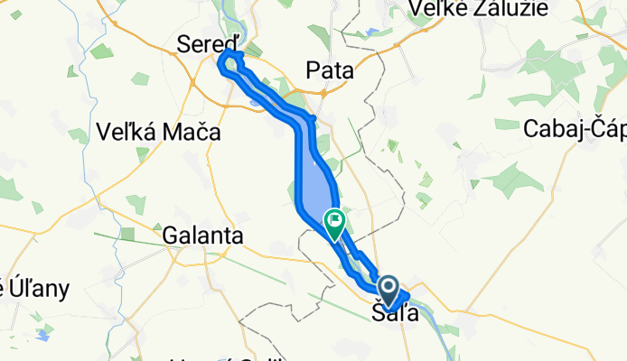 Slovenského Národného Povstania, Šaľa až Kráľová nad Váhom