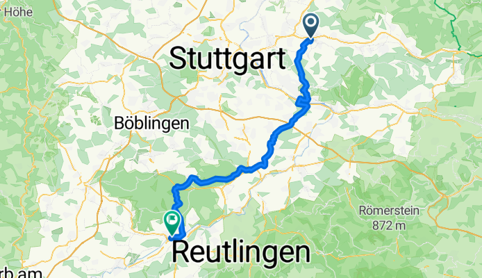 Weinstadt-Endersbach - Tübingen
