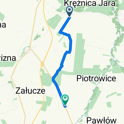 Krężnica Jara, Niedrzwica Duża do Droga Wojewódzka 834, Strzyżewice