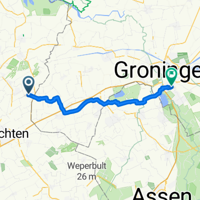 Groningerstraat, Surhuisterveen naar Colijnlaan, Groningen