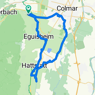 Petite boucle sud Wintzenheim 20km