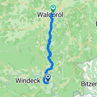 B256, Windeck nach Kaiserstraße, Waldbröl