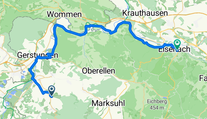 Zur Kupfergrube nach Wartburgallee