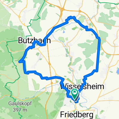 Radtour von Bad Nauheim zur Münzenburg über Butzbach zurück