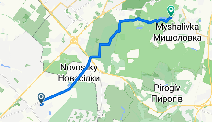 Route to Zolotoniska Street
