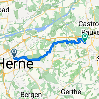 Konrad-Adenauer-Platz, Herne nach Am Hügel, Castrop-Rauxel