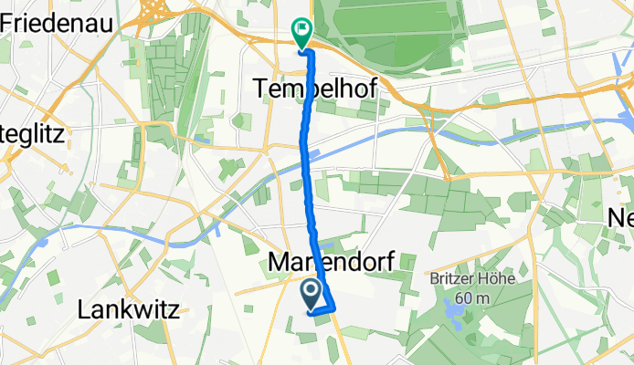 Körtingstraße, Berlin nach Ringbahnstraße, Berlin