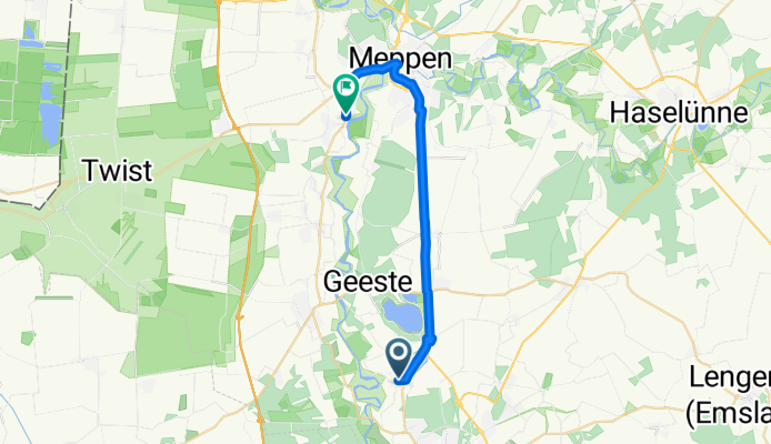 Holthauser Esch, Lingen (Ems) nach Am Emsufer, Meppen