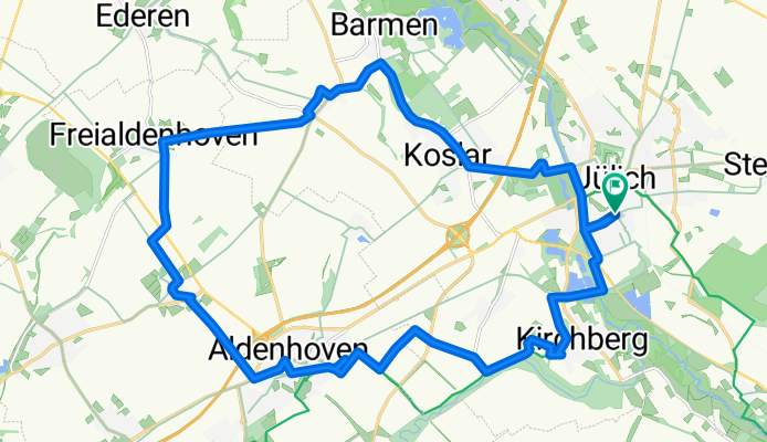 Friedrich-Ebert-Straße nach Friedrich-Ebert-Straße