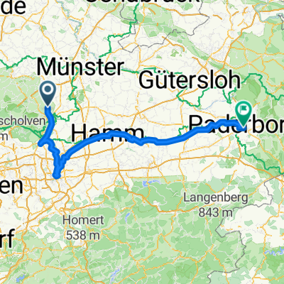 Dülmen - Dortmund + Von Dortmund bis Paderborn