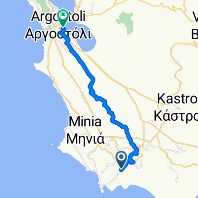 Route to Argostoli Harbour
