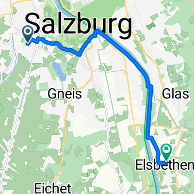 Dürlingerstraße, Salzburg nach Goldensteinstraße, Elsbethen