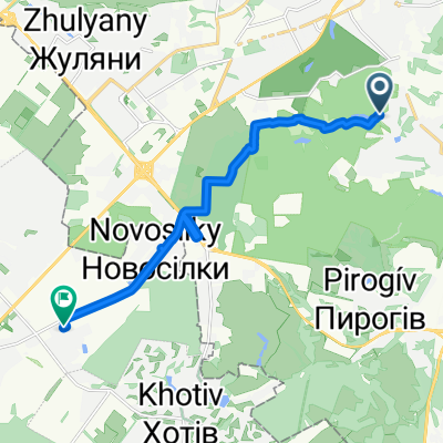 Route from Zolotoniska Street