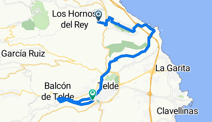 De Desconocido 114B a Calle Volcan de Timanfaya