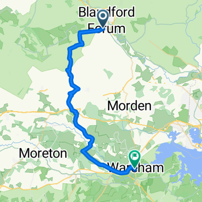 Fair Mile Road, Blandford Forum to North Street, Wareham