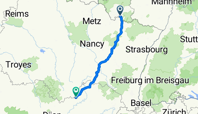 Saarbrücken - Bains-les-Bains