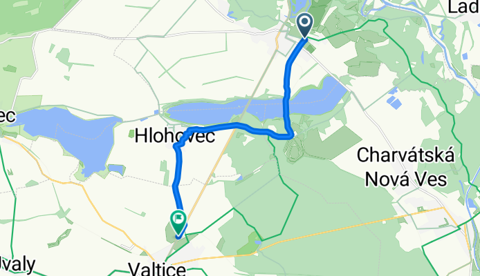 Slovácká, Lednice nach Petra Bezruče, Valtice