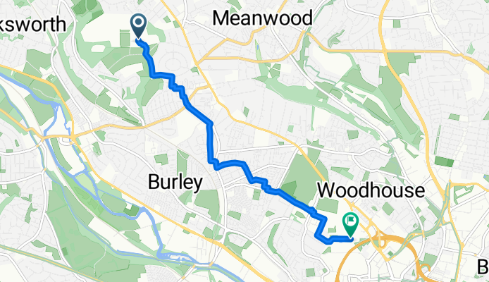 Caedmon Hall to Brotherton Library (Main)