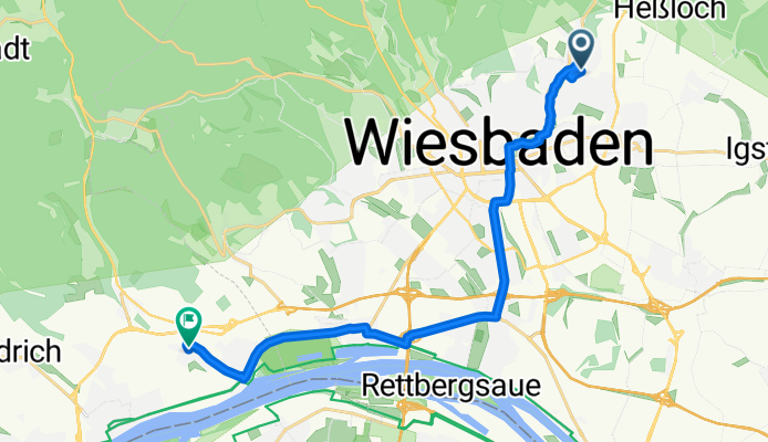 Flandernstraße, Wiesbaden nach Liebaustraße, Walluf