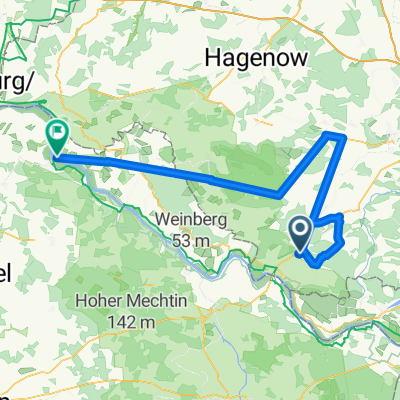 Straße des Friedens nach Neu Bleckede Fähranleger