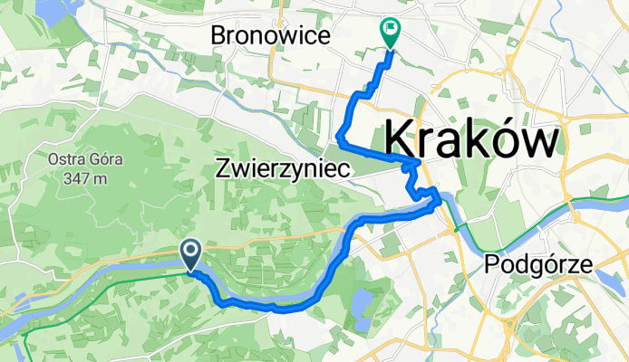 Bodzów, Kraków do Racławicka, Kraków