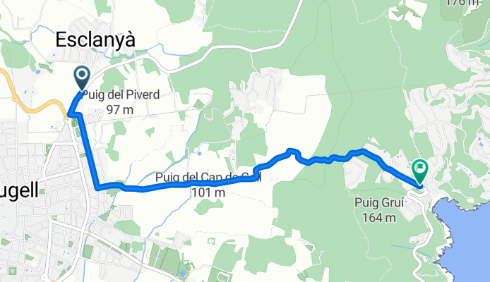 GIP-6531, Begur nach Palafrugell