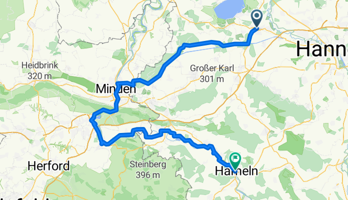 Stiftsstraße, Wunstorf nach Sudetenstraße, Hameln