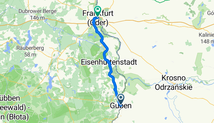 Alte Poststraße, Guben to Karl-Marx-Straße, Frankfurt (Oder)