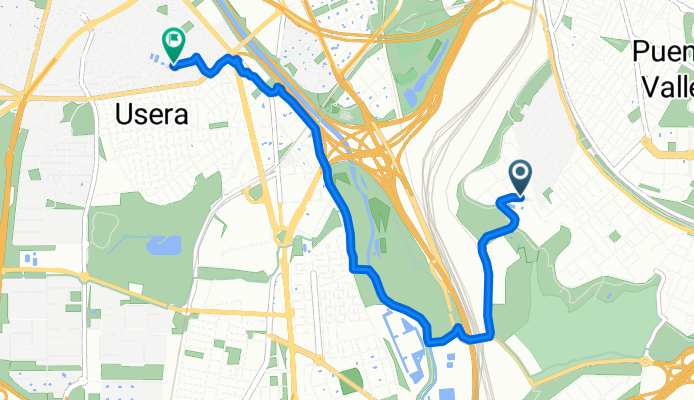 De Calle de Bélmez a Calle de Amparo Usera