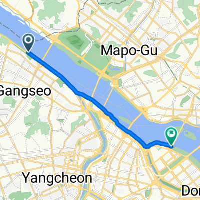 올림픽대로, 서울특별시에서 여의도동, 서울특별시까지