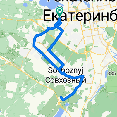 улица Крауля, Екатеринбург до улица Крауля, Екатеринбург