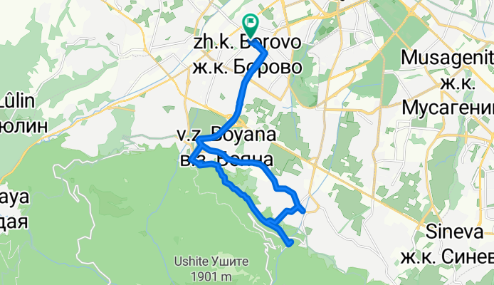 До Драгалевския манастир